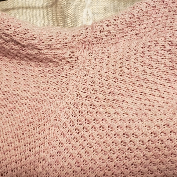 Free People Beach Size L Hailee Sweater Pant Texturized Pink Beach Pants Only - Picture 7 of 12